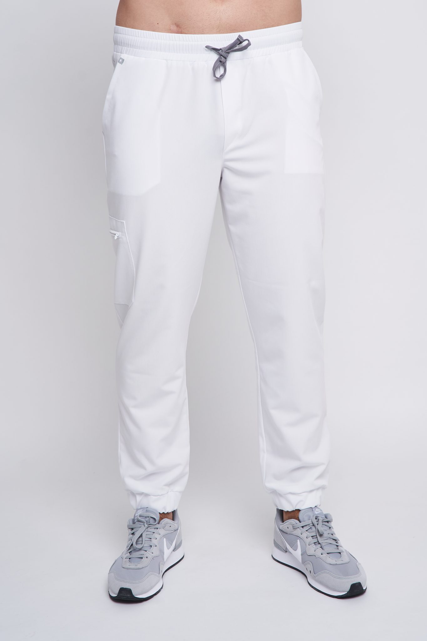 Medical trousers JOGGERS for men - WHITE | Noshi - Medical clothing