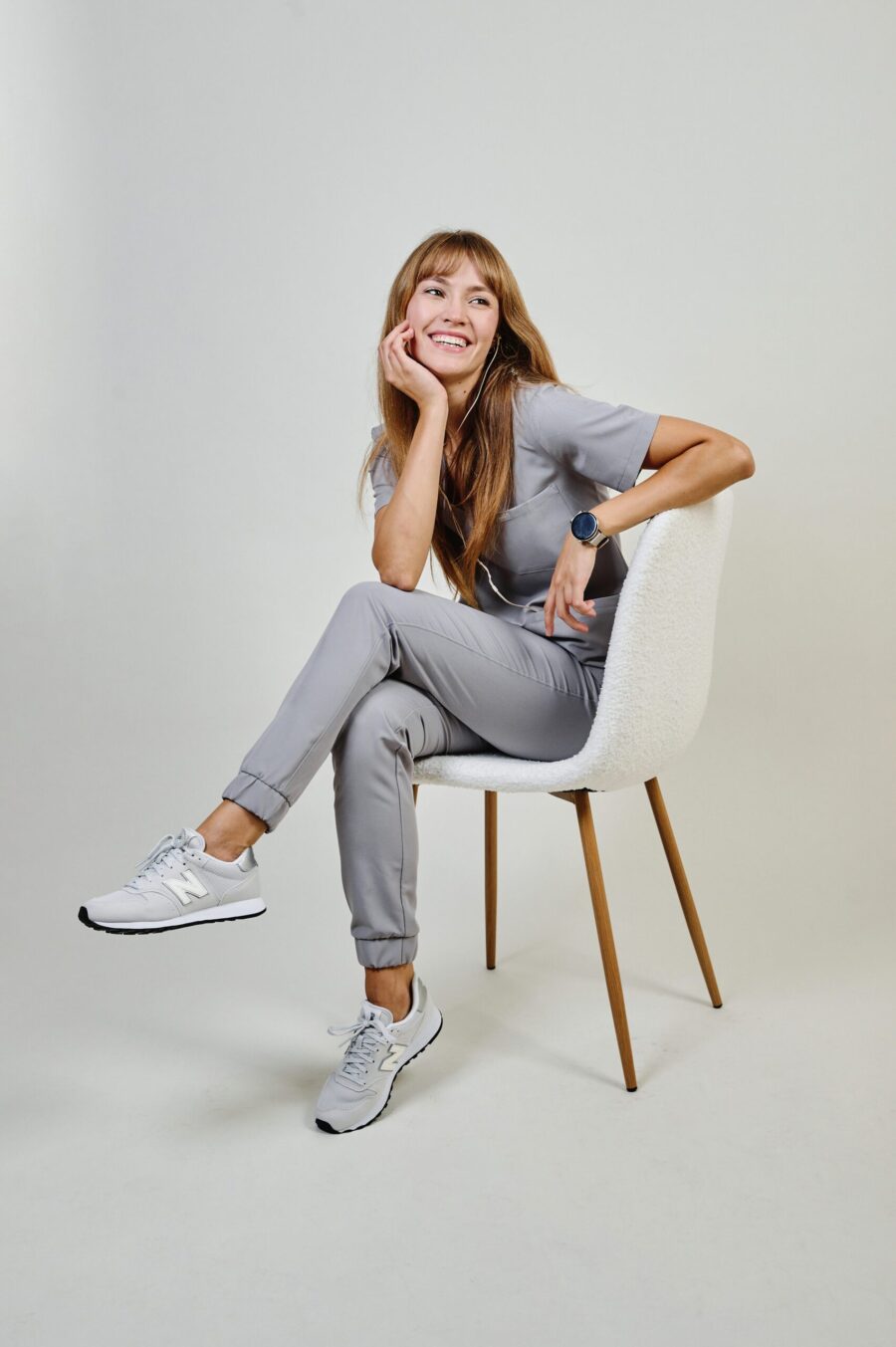 styling - grey women's medical cayen sweatshirt